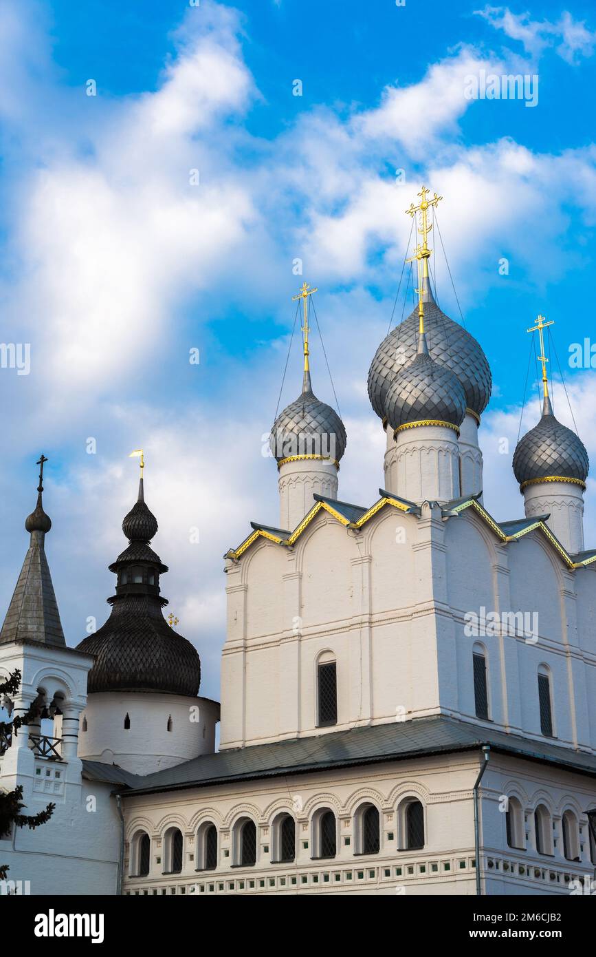 Assumption Cathedral of Kremlin in Rostov Veliky, Russia Stock Photo
