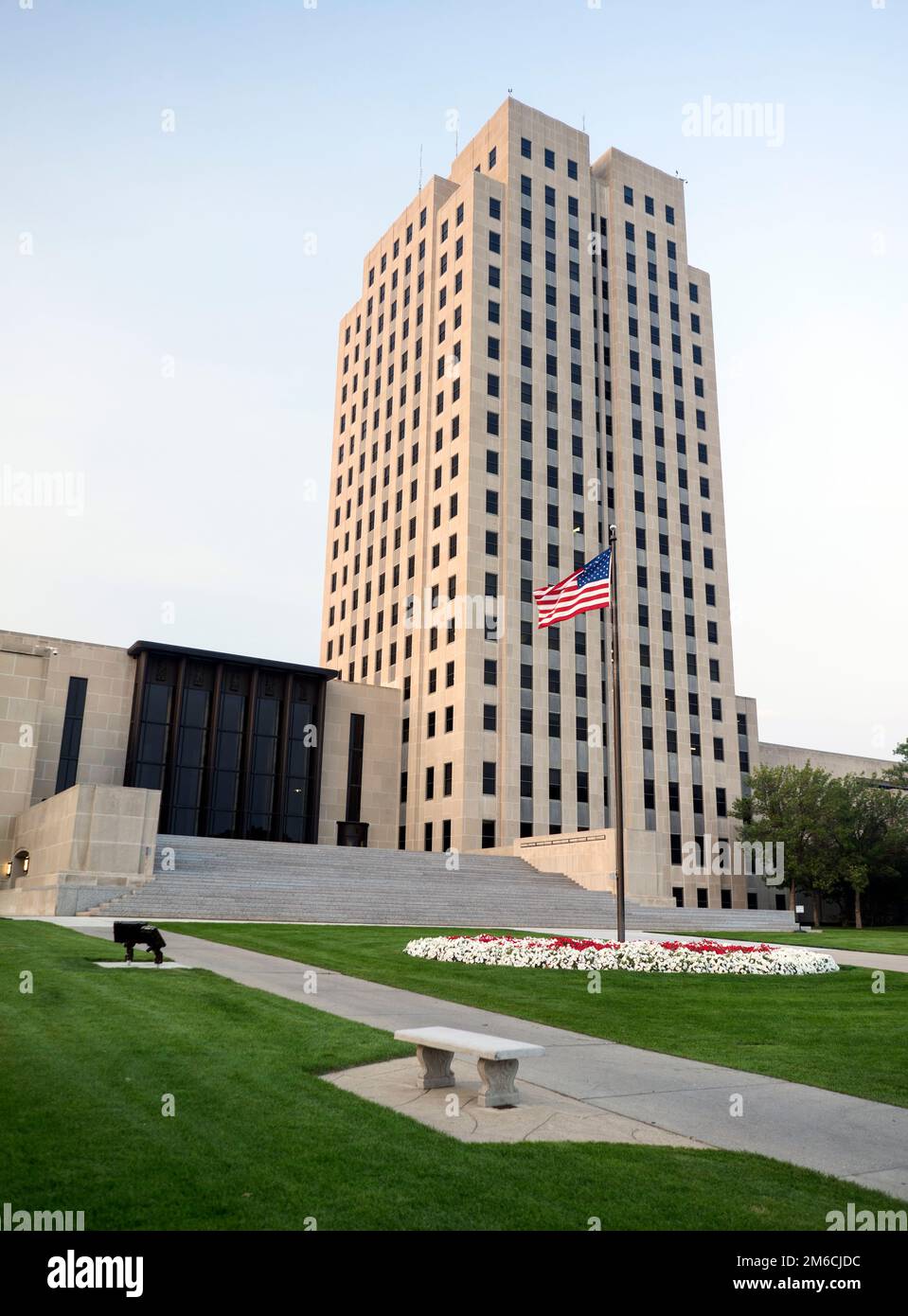 North Dakota State Capital Building Bismarck ND USA Stock Photo