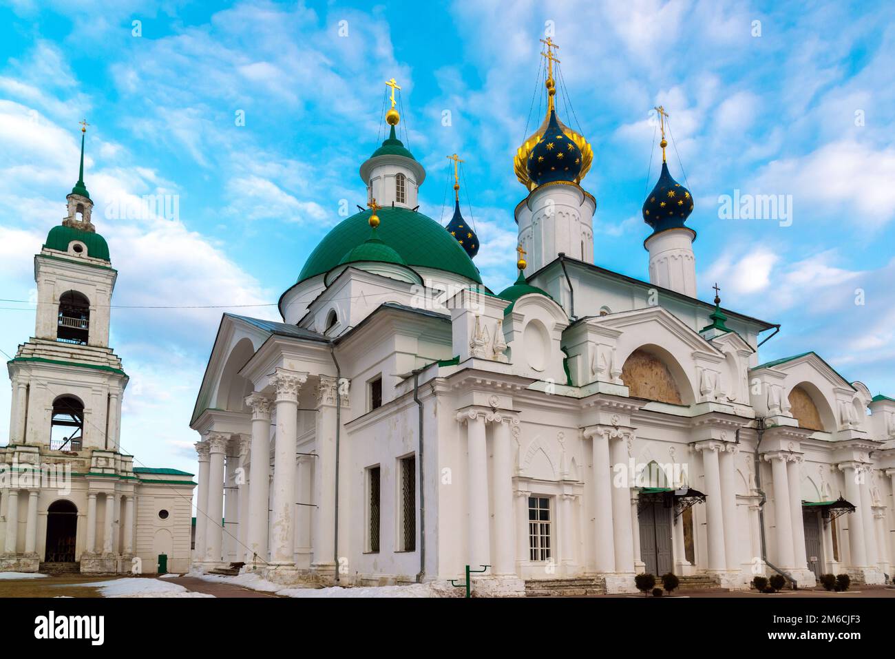 Cathedrals Spaso Yakovlevsky Monastery in a Rostov Veliky, Russia Stock Photo