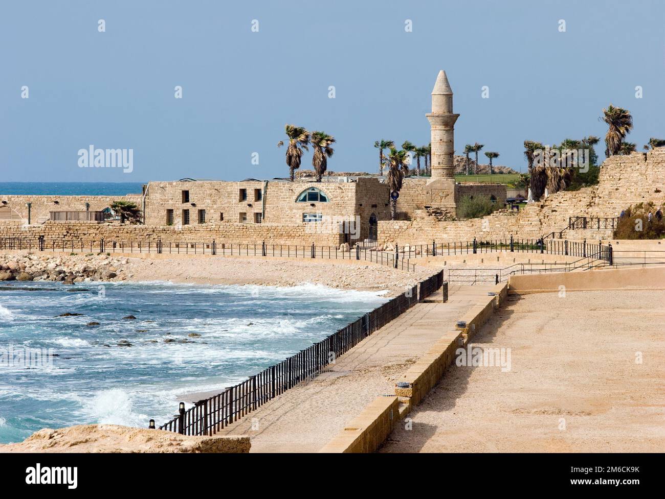 Ruins of ancient Cesarea built by Herod Stock Photo - Alamy