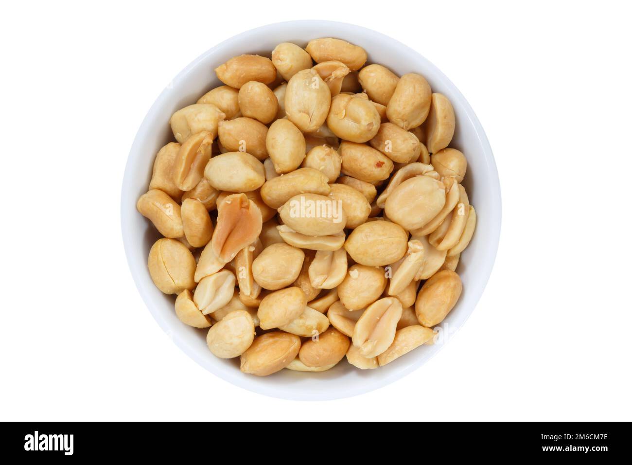 Peanuts nuts isolated from above exempted Stock Photo