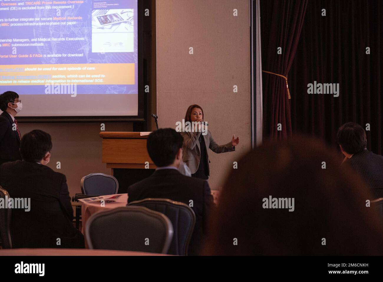 Urara Kishimoto From The TRICARE Near Patient Program Speaks During The 