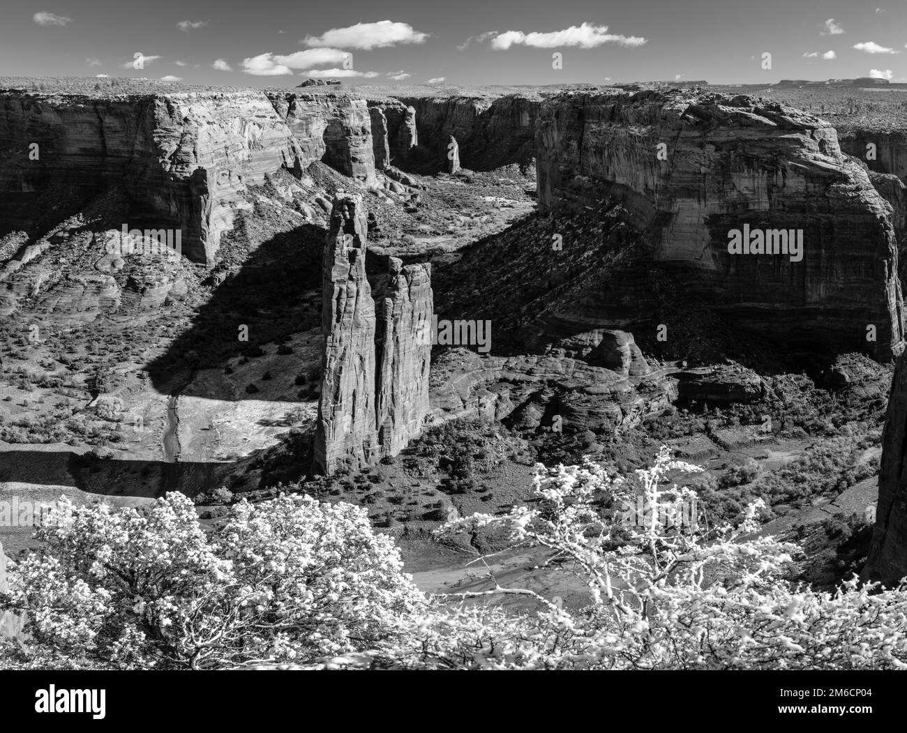 Photograph from Spider Rock Overlook, Canyon de Chelly National Monument, Chinle, Arizona, USA