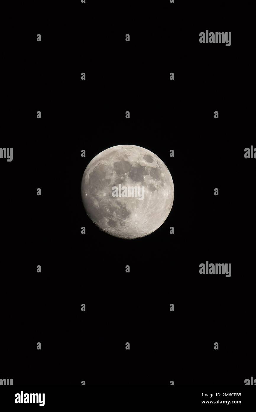 Waxing Gibbous Moon Stock Photo Alamy