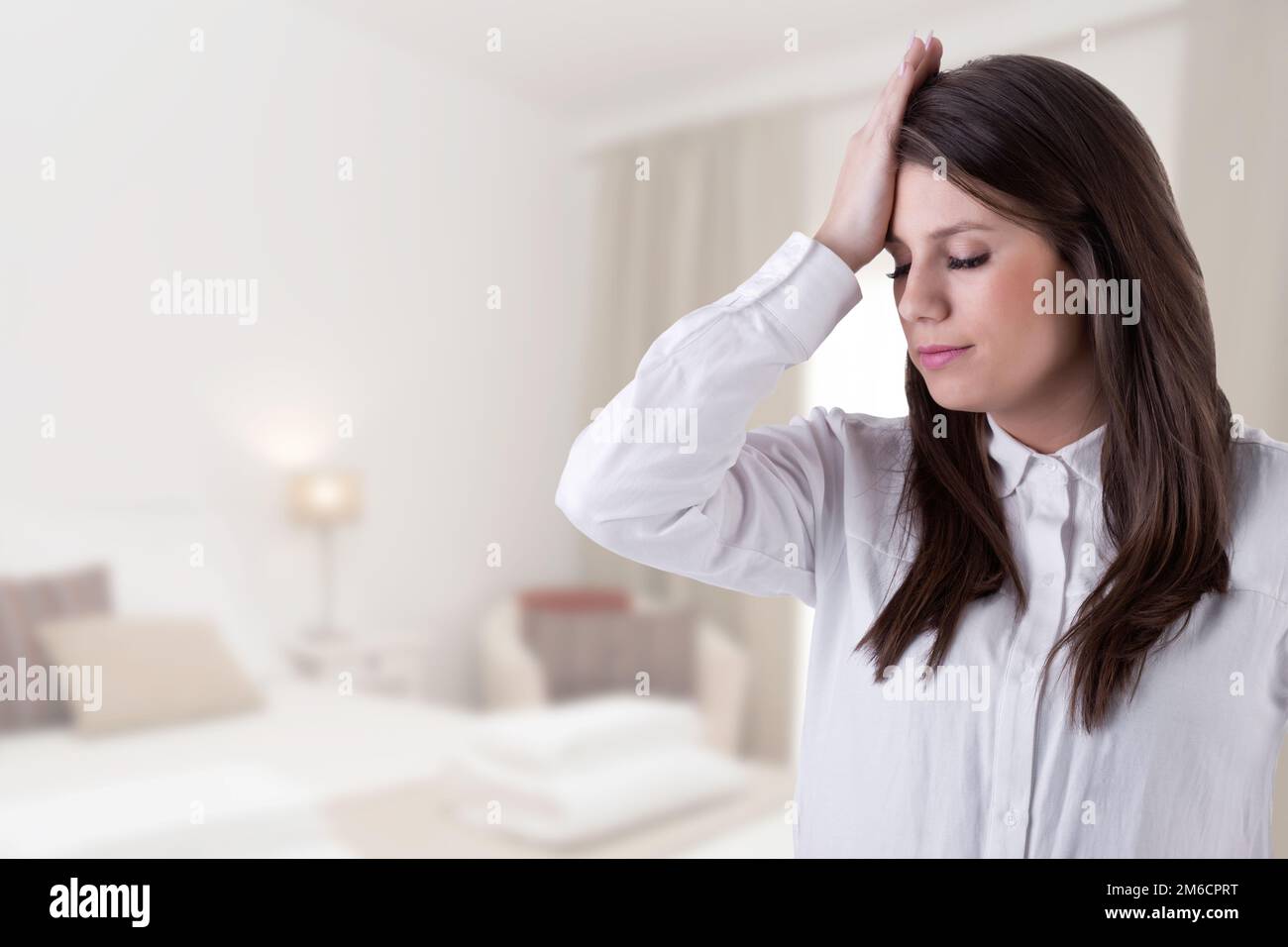 Holding hand the head hi-res stock photography and images - Alamy