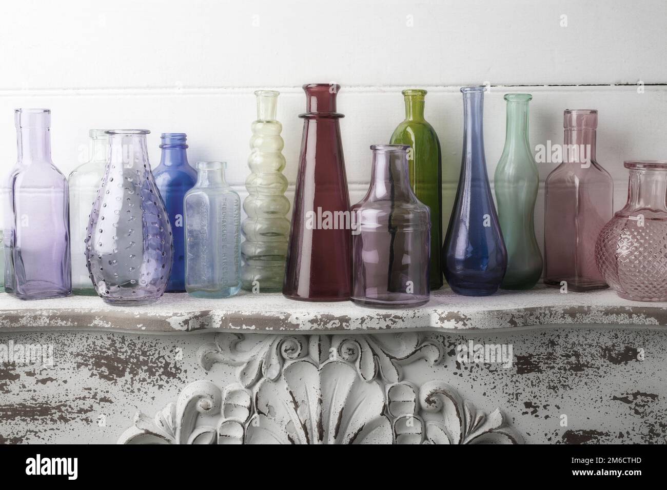 Glass Bottle Collection Stock Photo Alamy