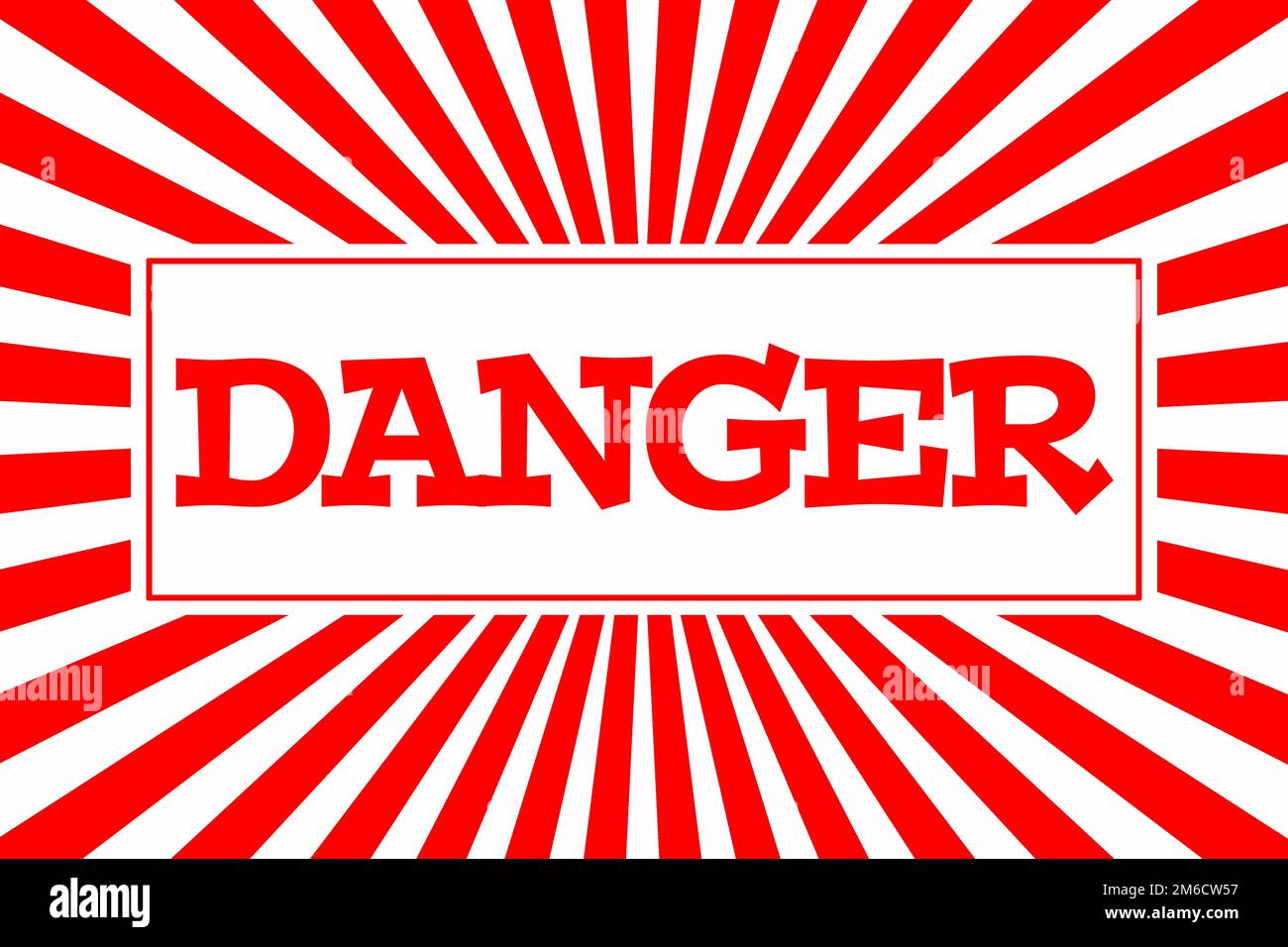 Dangerin Cursive Inscription Danger in cartoon style Stock Photo - Alamy
