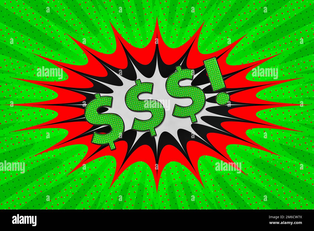 Dollar sign in cartoon style Stock Photo - Alamy