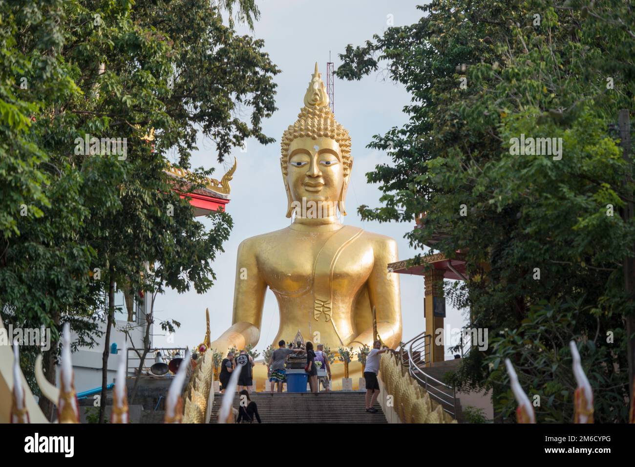 THAILAND PATTAYA WAT PHRA YAI BUDDHA Stock Photo