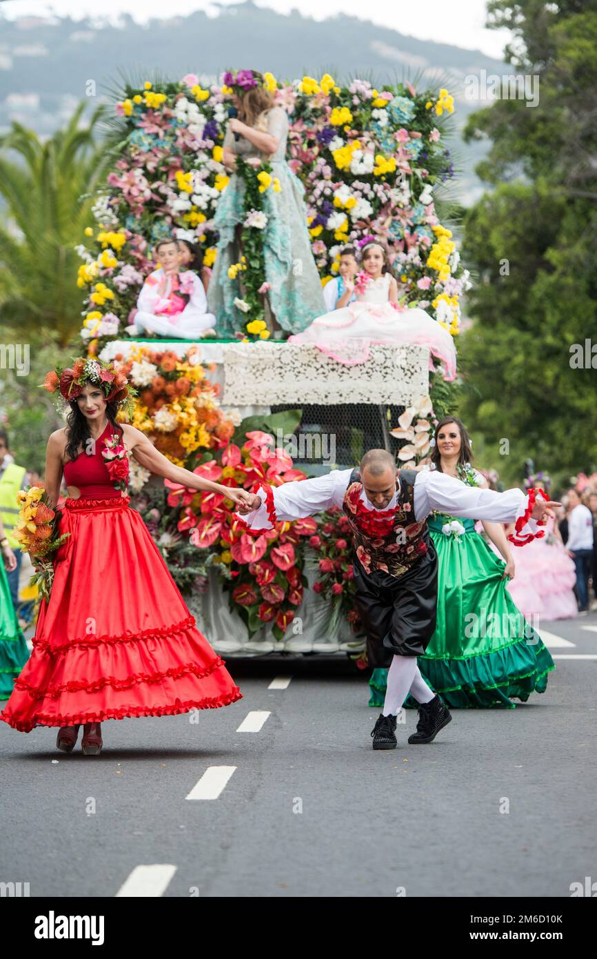 PORTUGAL MADEIRA FUNCHAL FLOWER FESTIVAL Stock Photo Alamy