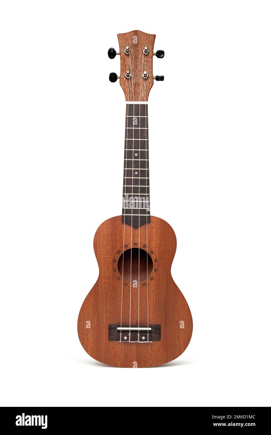 The brown ukulele guitar Stock Photo