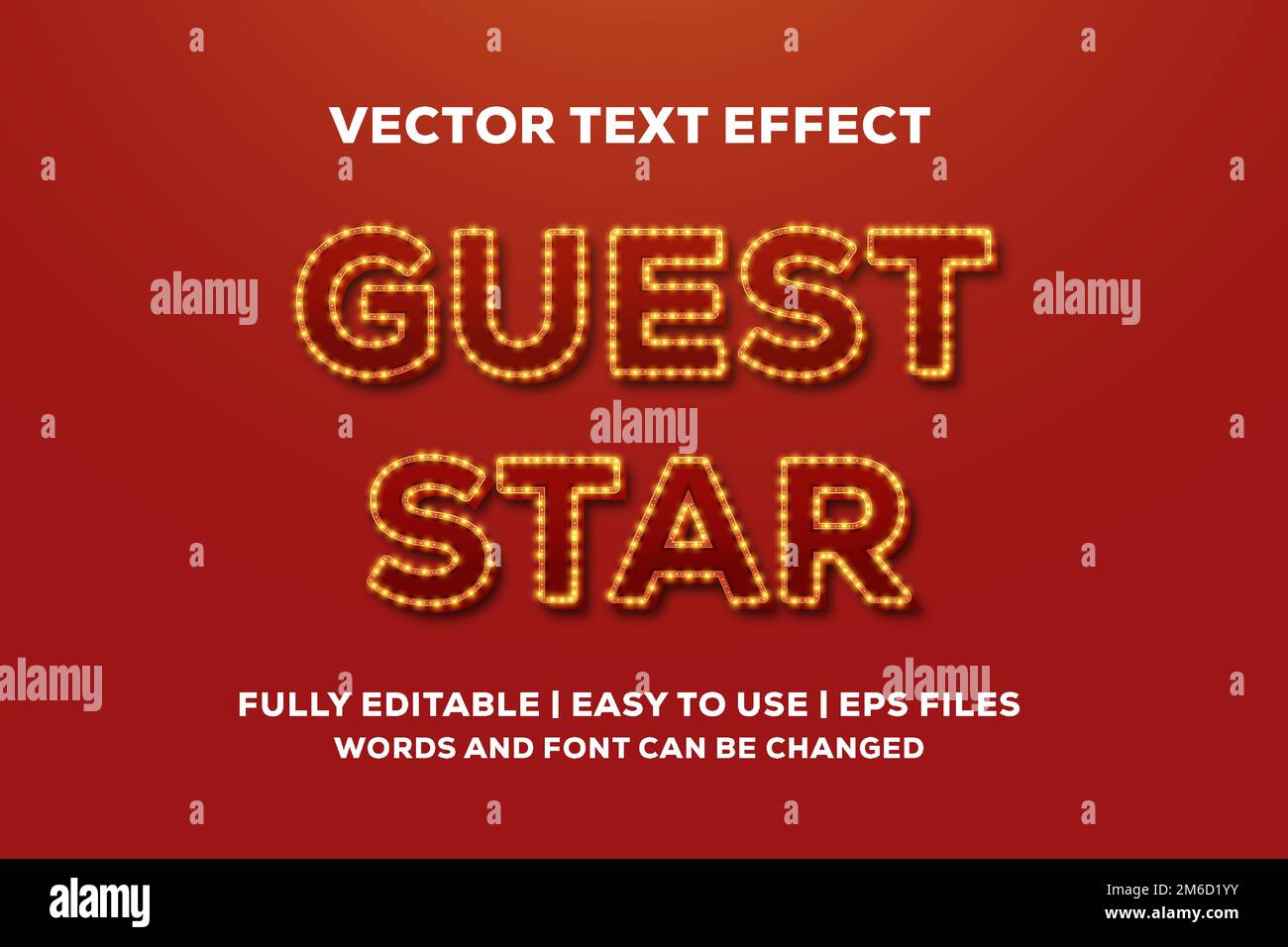 shiny guest star vector text effect Stock Vector Image & Art Alamy