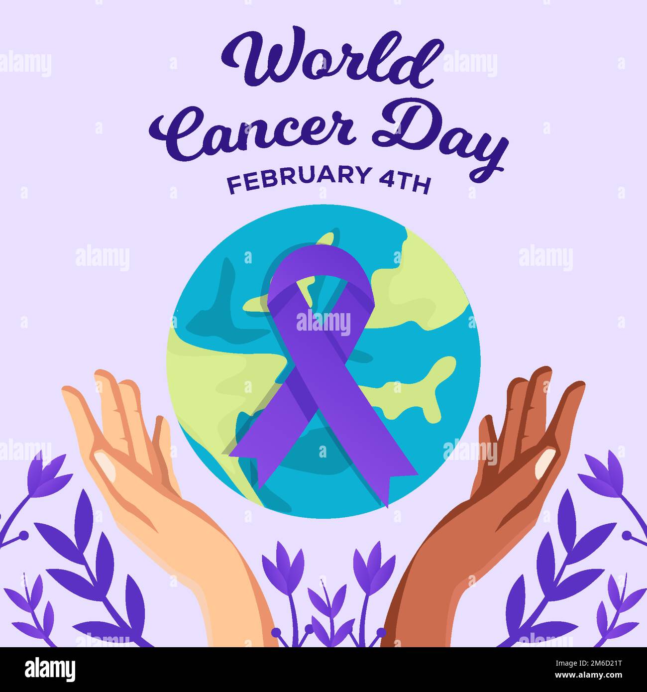 flat design world cancer day illustration Stock Vector Image & Art - Alamy