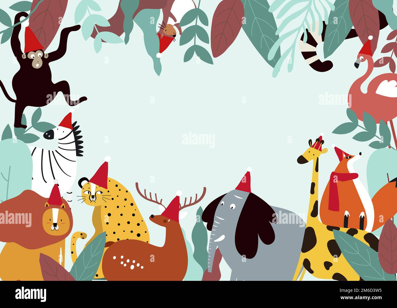 Animals theme template vector illustration Stock Vector