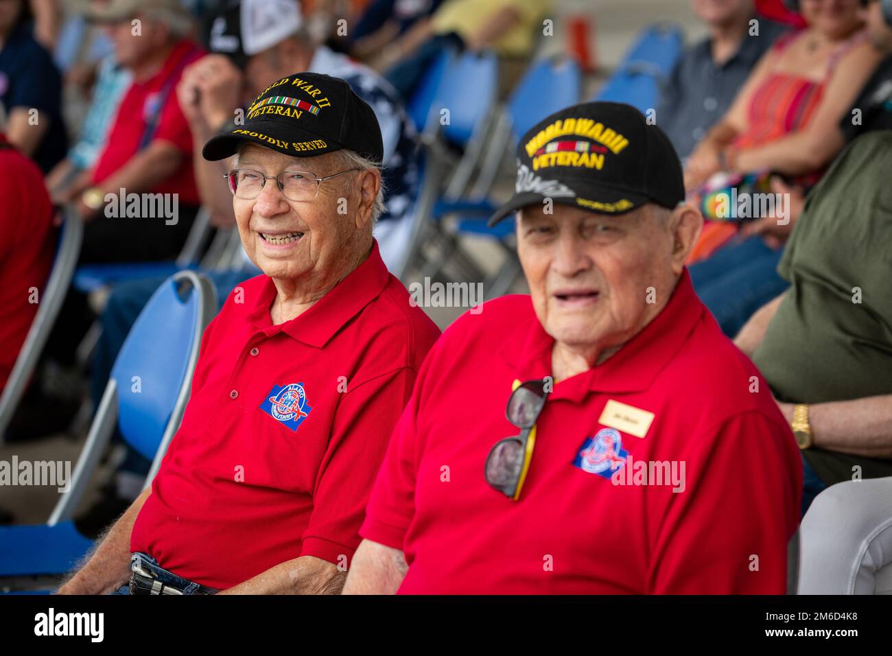 World War II vets attend The Great Texas Air Show, Apr. 23 2022, at ...