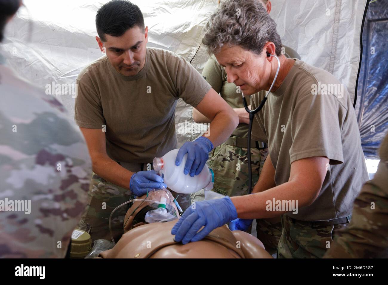 Arizona Army National Guard Soldiers With 996th Area Support Medical