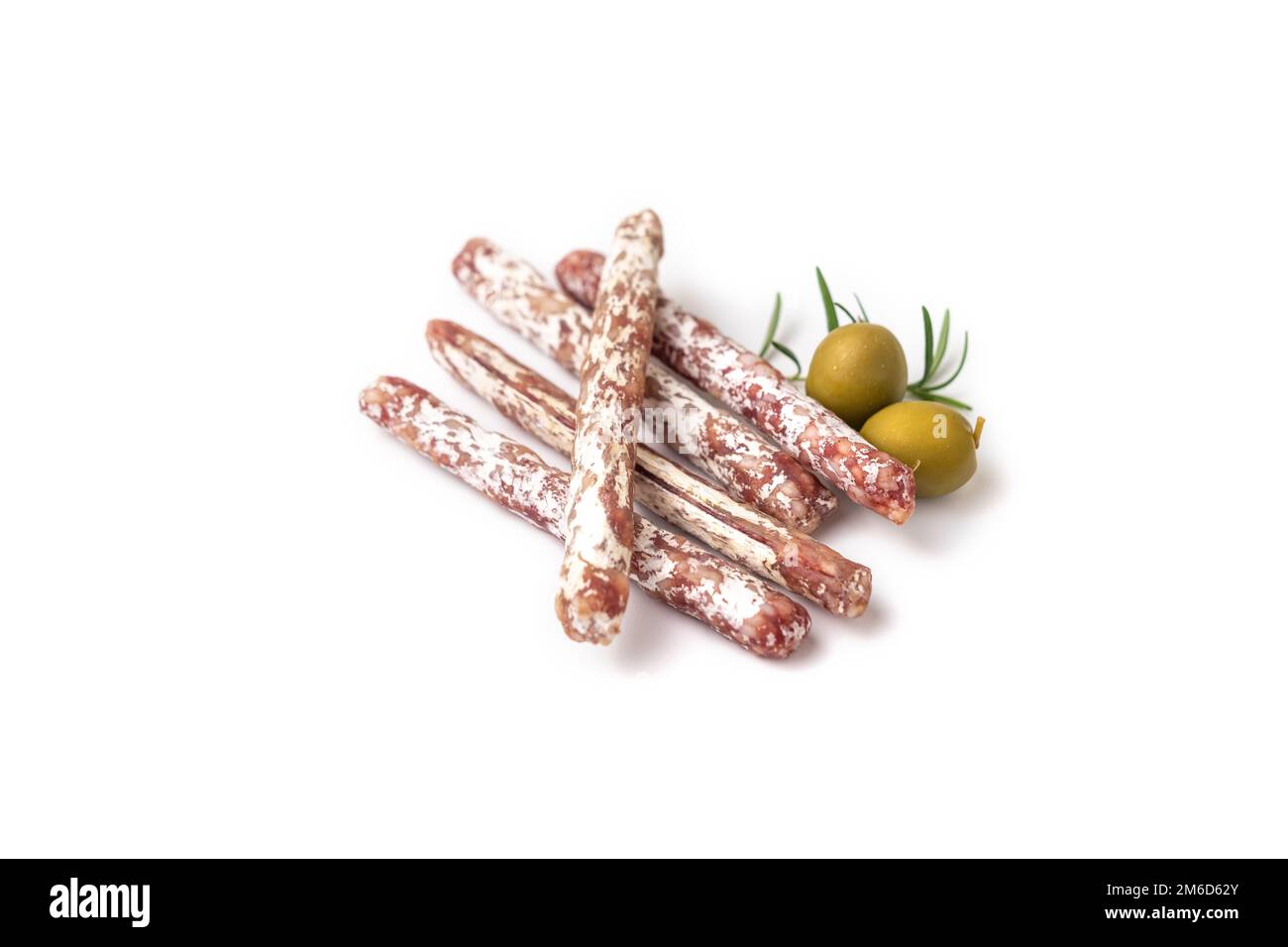 Spanish mini fuet snack sticks Stock Photo - Alamy