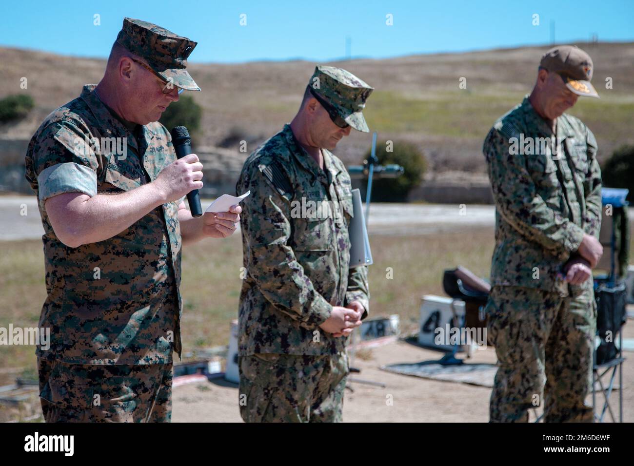 U.S. Navy Lt. Cmdr. Robert the chaplain for Headquarters and