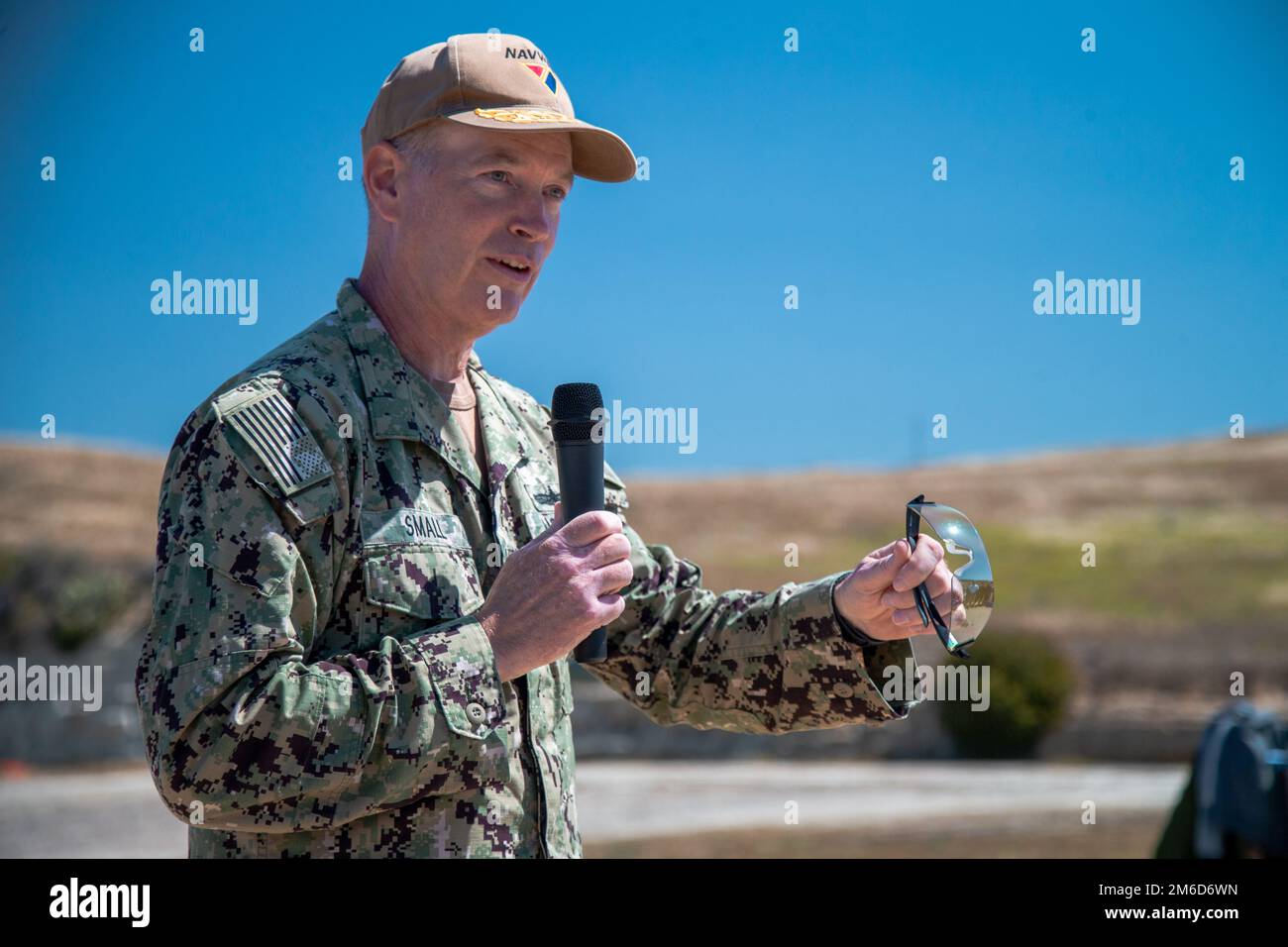 U.S. Navy Rear Adm. Douglas Small, the commander of Naval Information