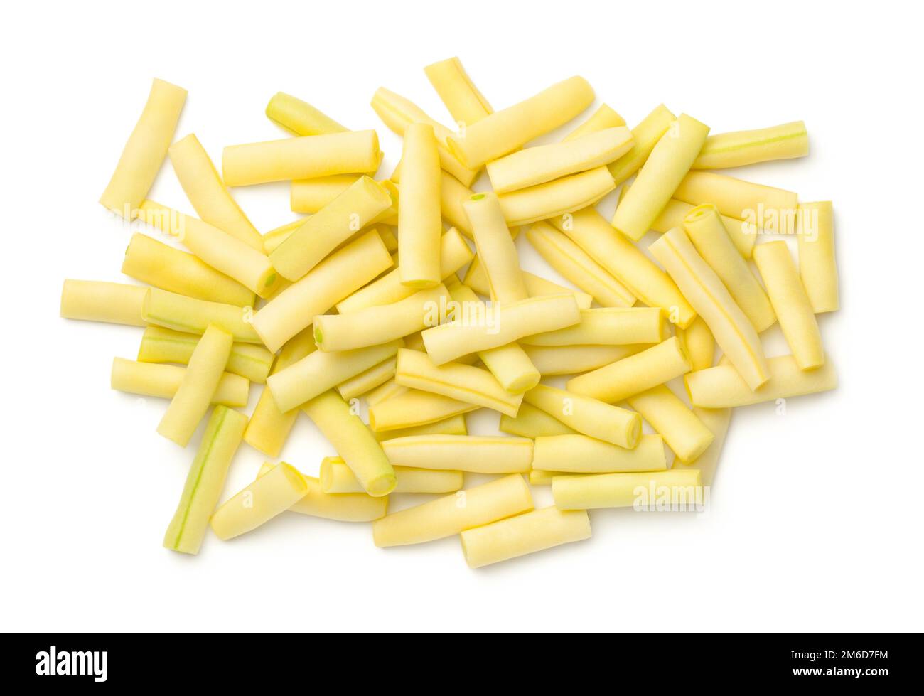 Yellow String Beans Isolated On White Background Stock Photo - Alamy