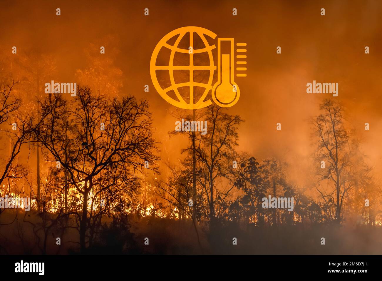 Wildfires release CO2 emissions and other greenhouse gases (GHG) that