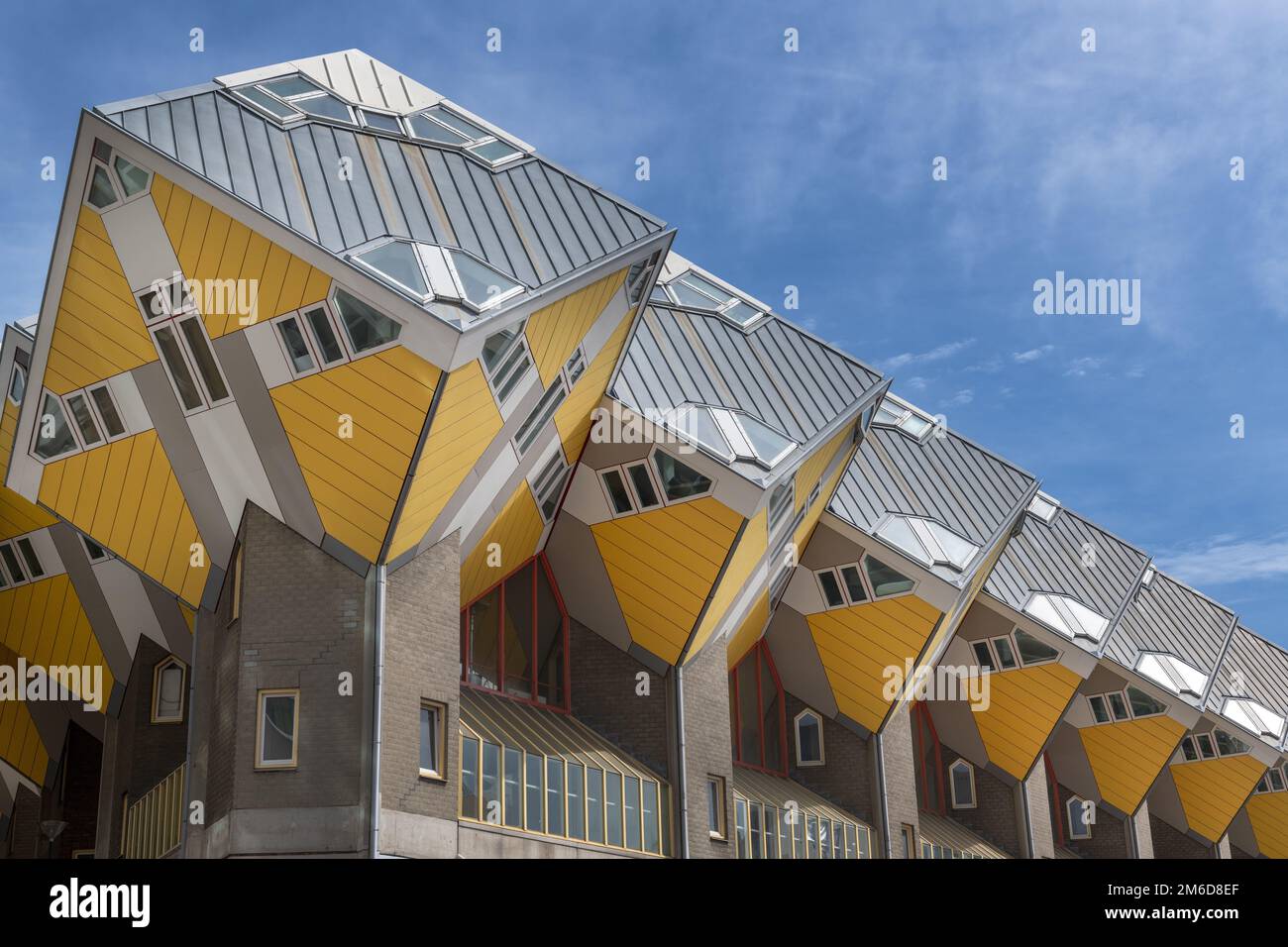 ROTTERDAM, NETHERLANDS - 8 November, 2018 : Cube houses.  A set of innovative houses designed by arc Stock Photo