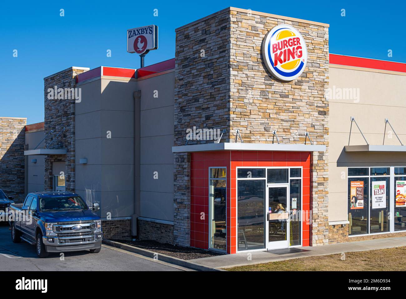 Burger King fast food restaurant drivethru in Jasper, Alabama. (USA