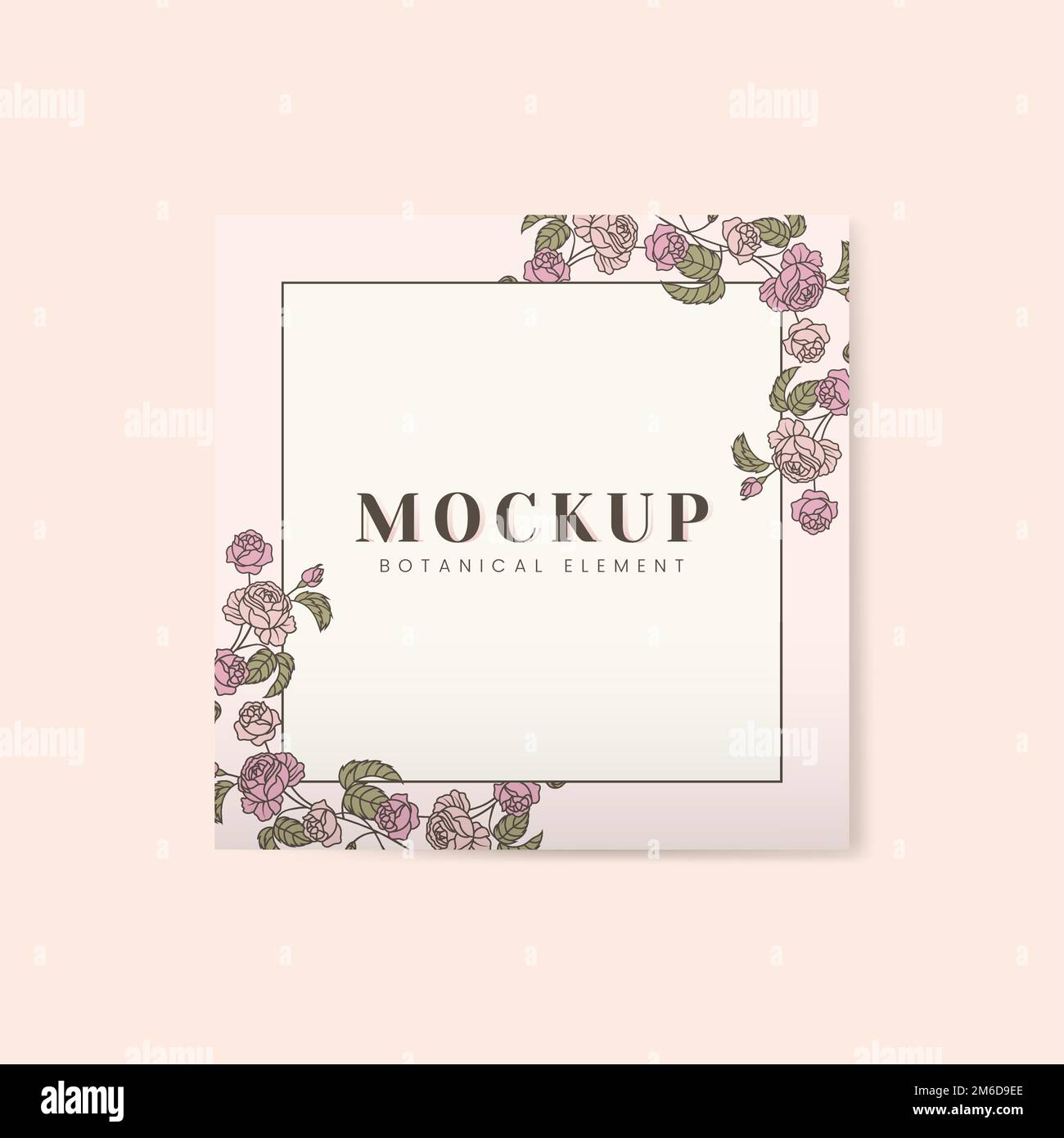 Frame Docorated Frame decorated with flowers vector Stock Vector Image & Art - Alamy