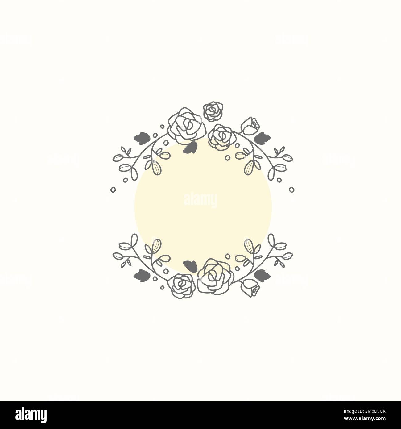 Botanical frame design element vector Stock Vector Image & Art - Alamy