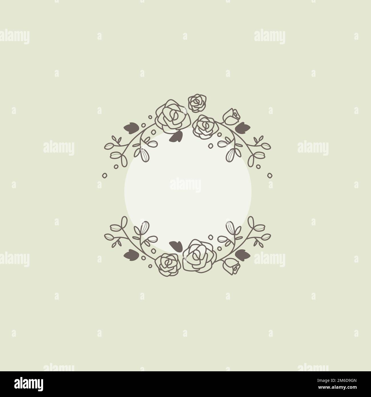 Botanical frame design element vector Stock Vector Image & Art - Alamy
