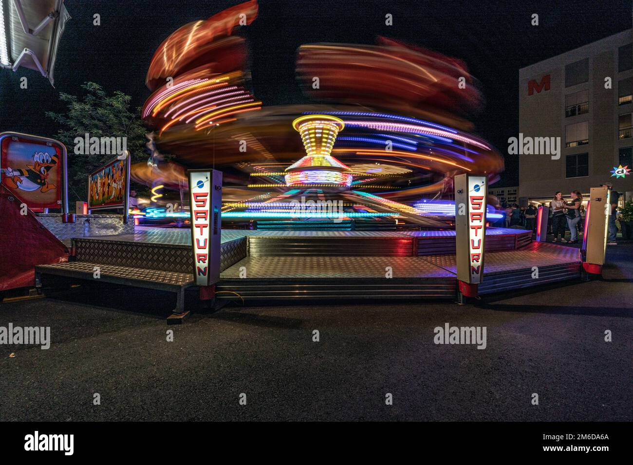 Carousel at the Kilbi, fair in Malters, Lucerne, Switzerland, Europe Stock Photo