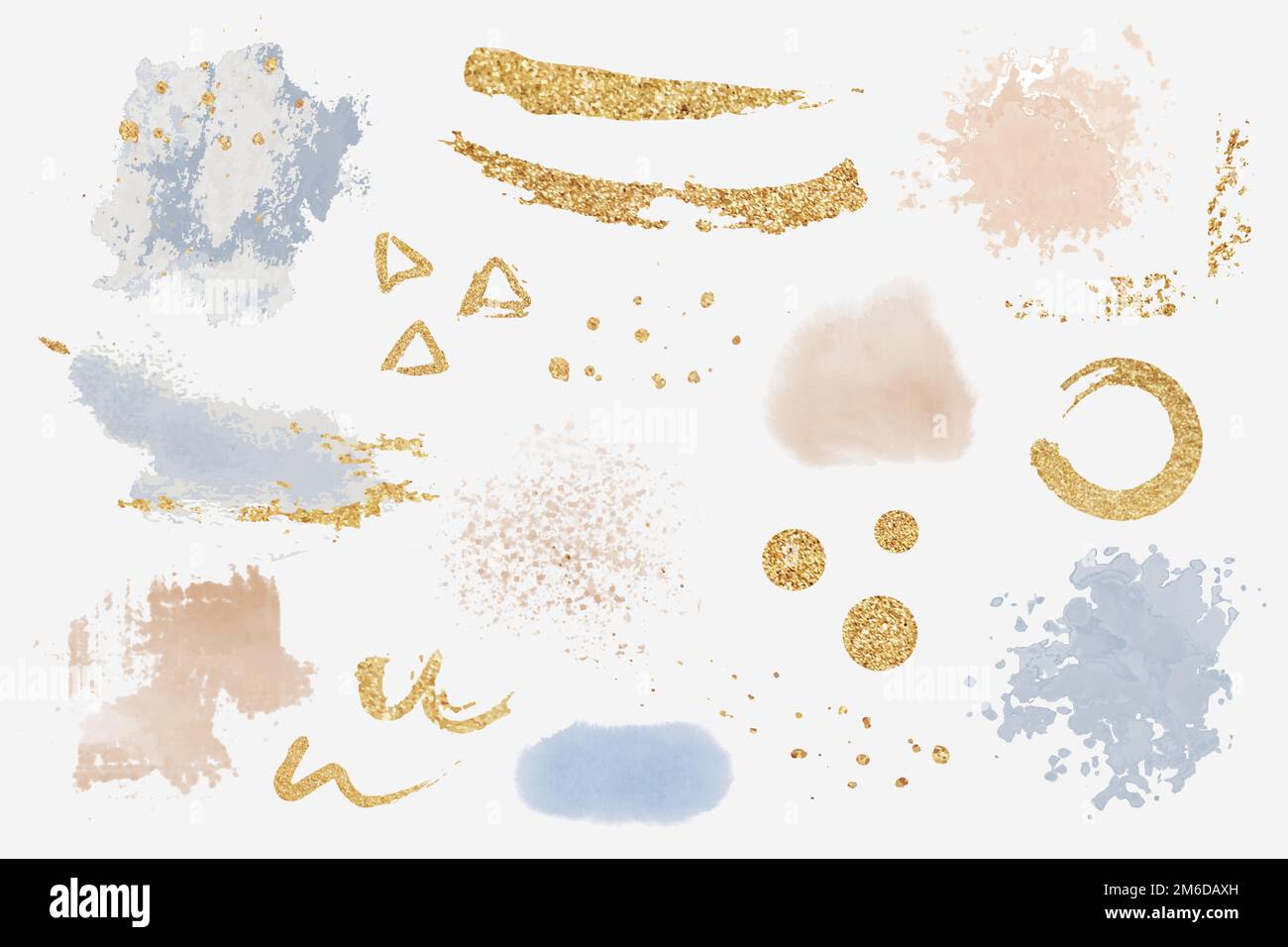 Paint splatter design elements set vector Stock Vector Image & Art Alamy