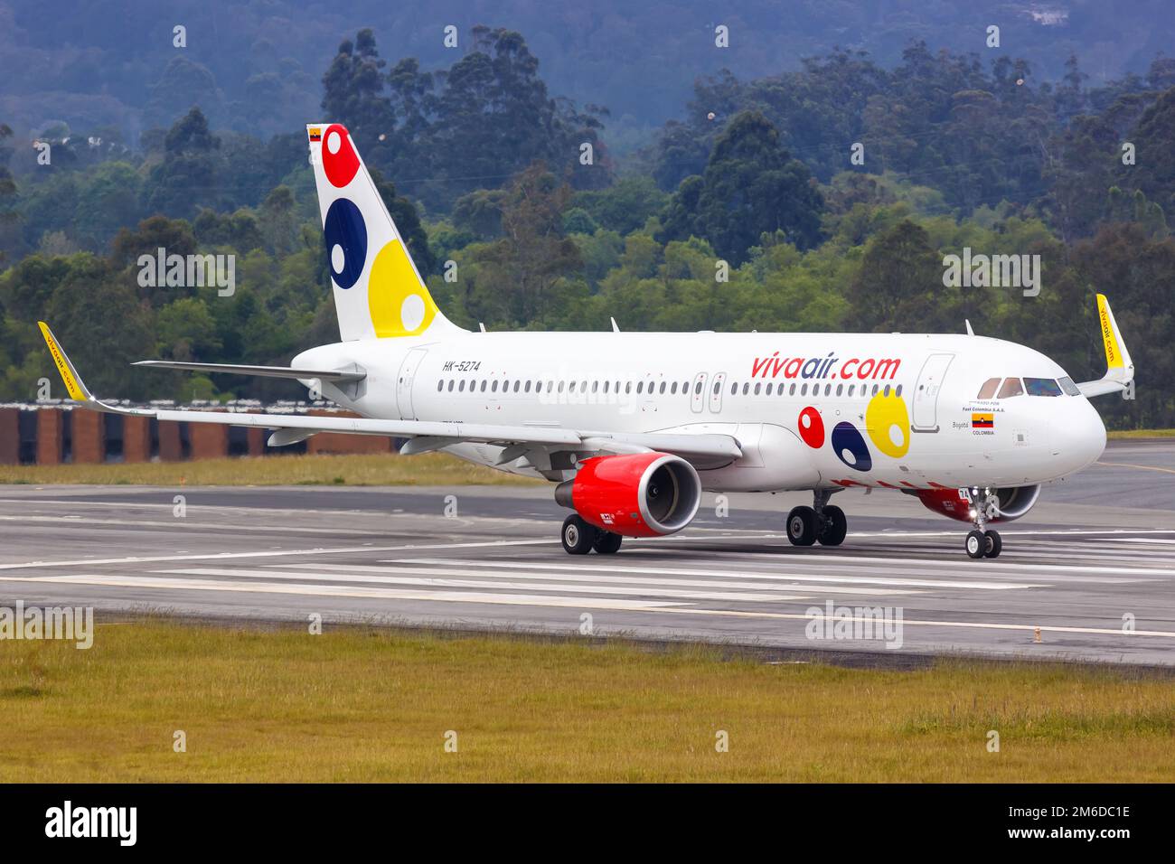 Vivaair Airbus A320 airplane Medellin airport Stock Photo Alamy