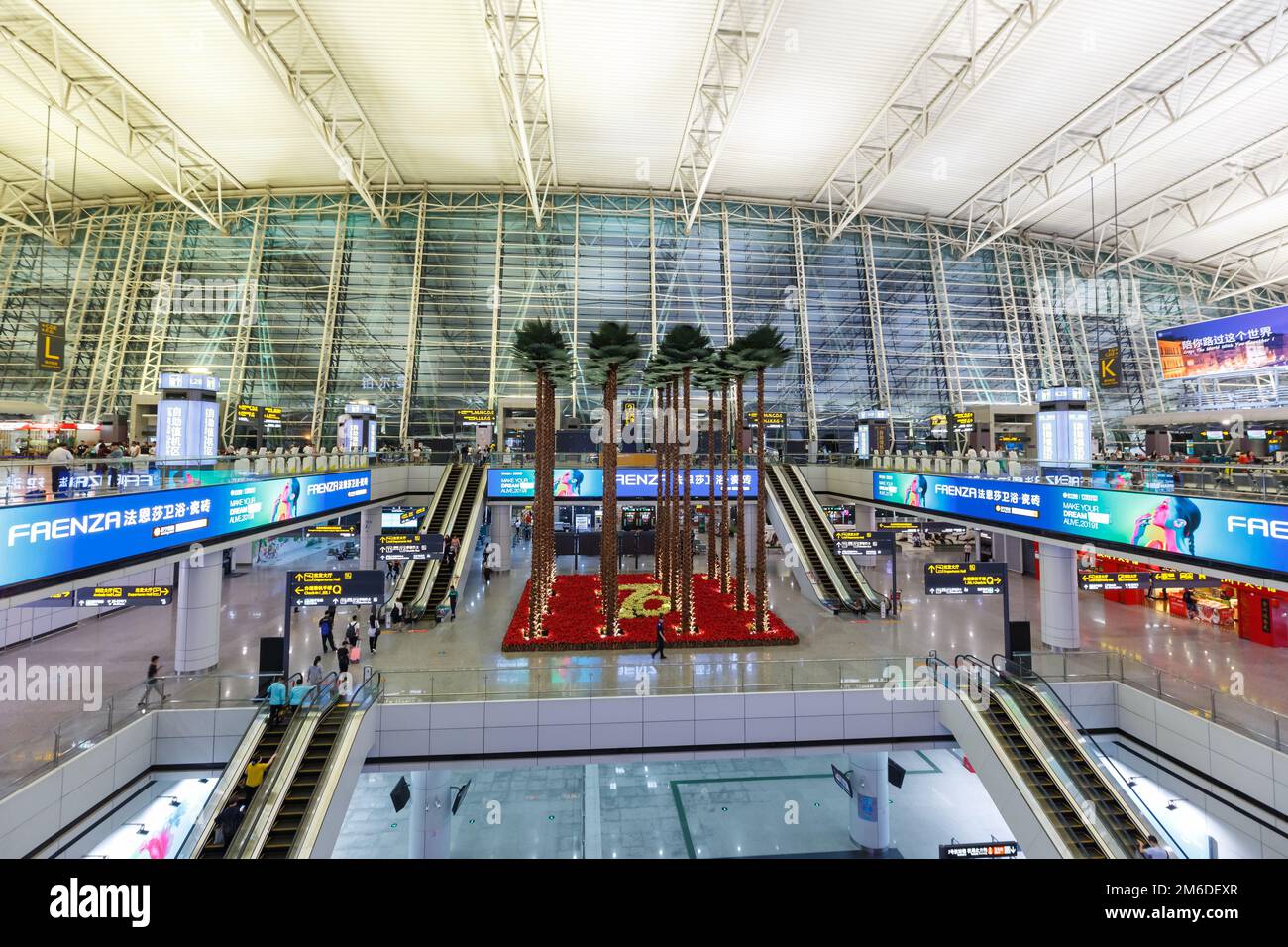 Guangzhou Baiyun International Airport Terminal 1 in China Stock Photo