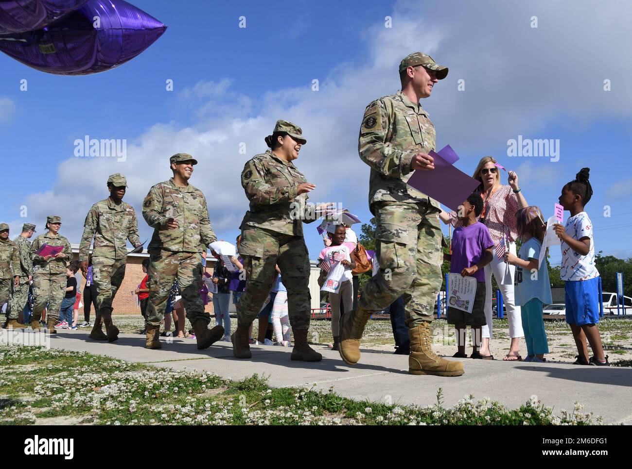 Keesler personnel participate in the Back Bay Elementary School