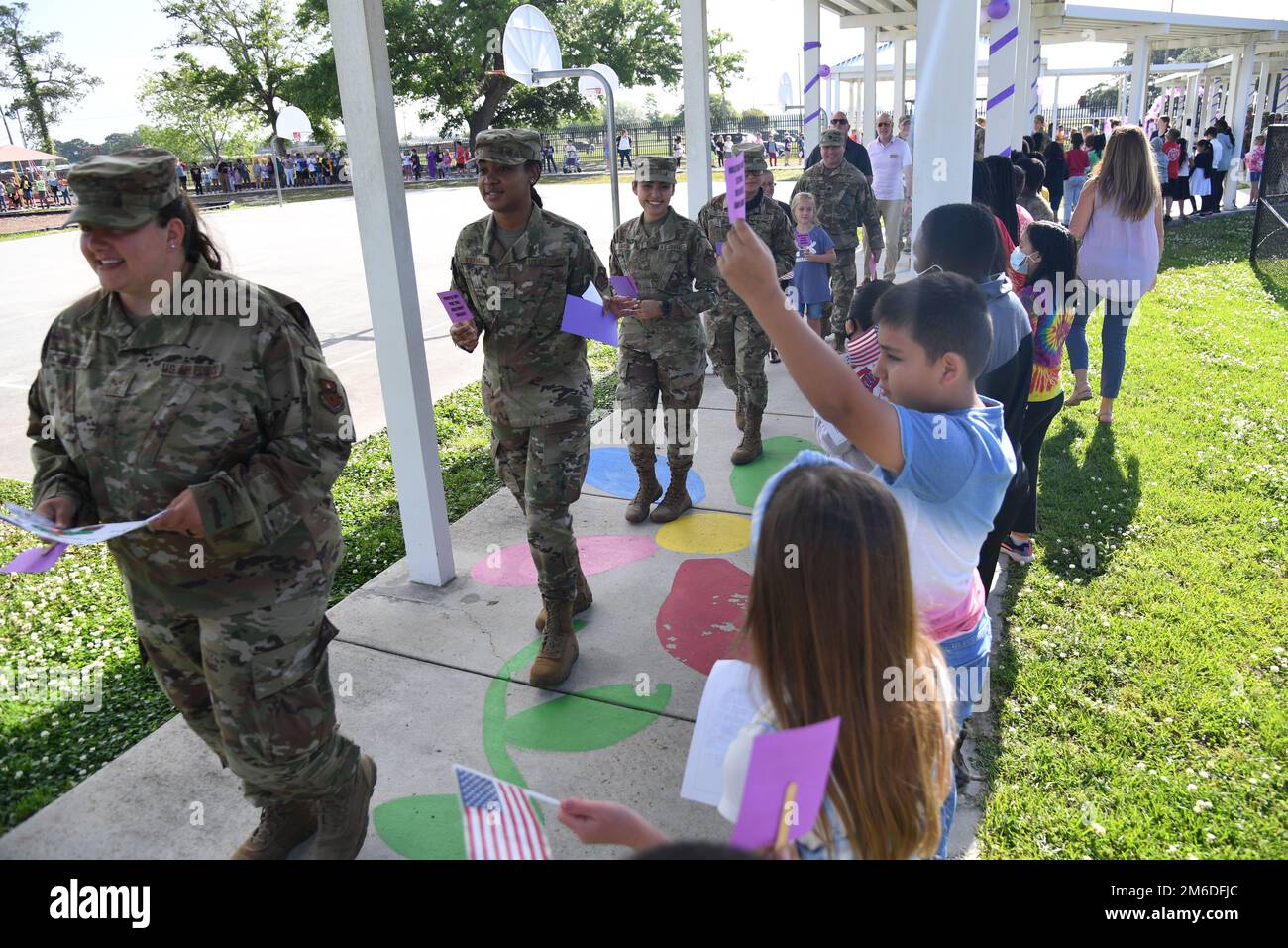 Keesler personnel participate in the Back Bay Elementary School