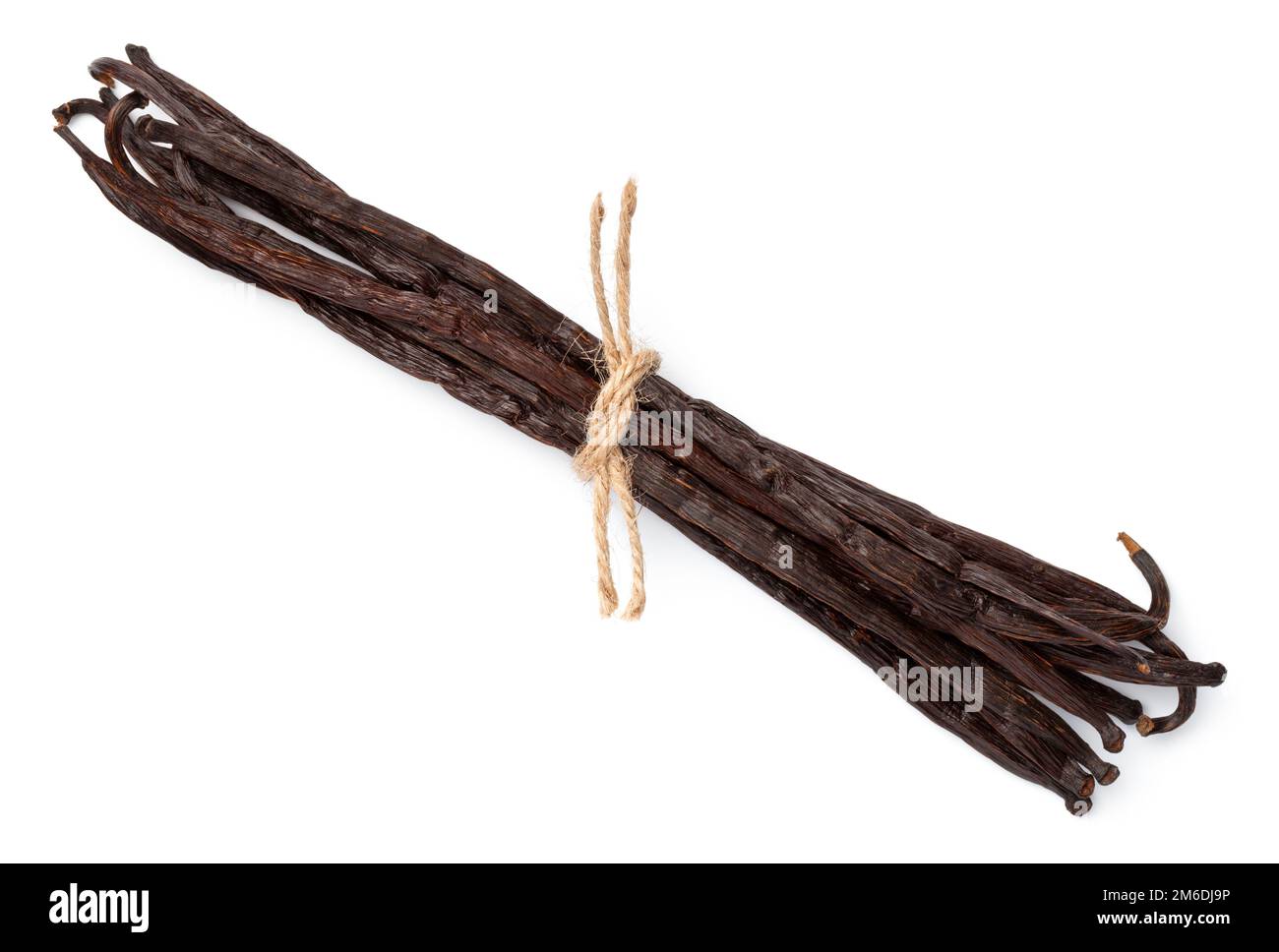 Bunch Of Vanilla Sticks Isolated On White Stock Photo - Alamy