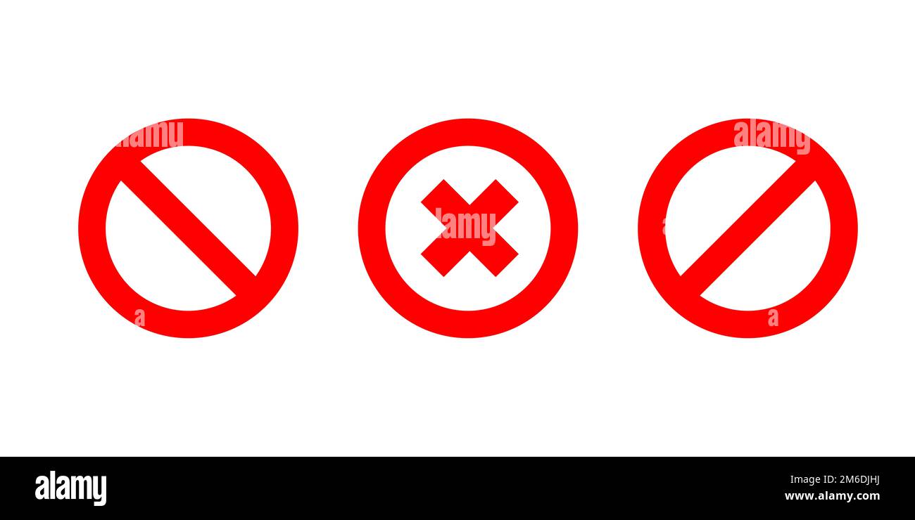 https://c8.alamy.com/comp/2M6DJHJ/set-of-no-signs-isolated-red-no-cross-symbol-circle-red-warning-icon-template-for-button-or-web-applications-2M6DJHJ.jpg