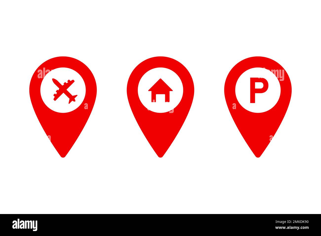 Set Of Pointer Icons Or Pins For Map Sign Of Navigation Or Location