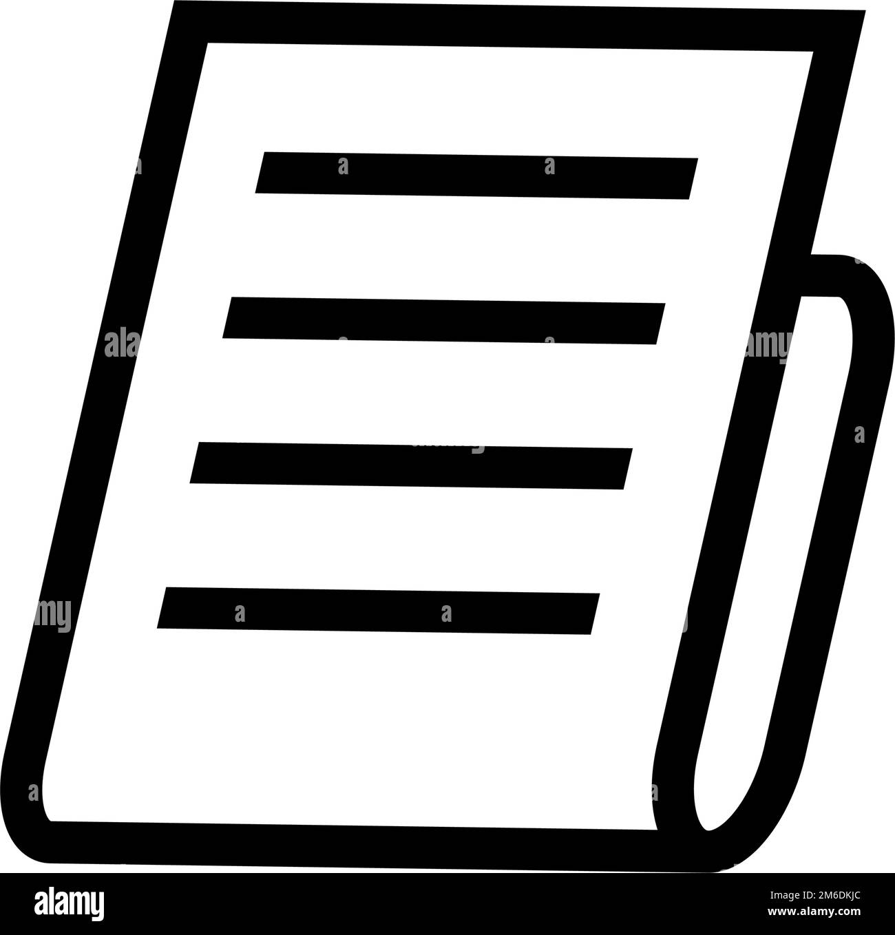 Newspaper article icon. Information. Editable vector Stock Vector Image