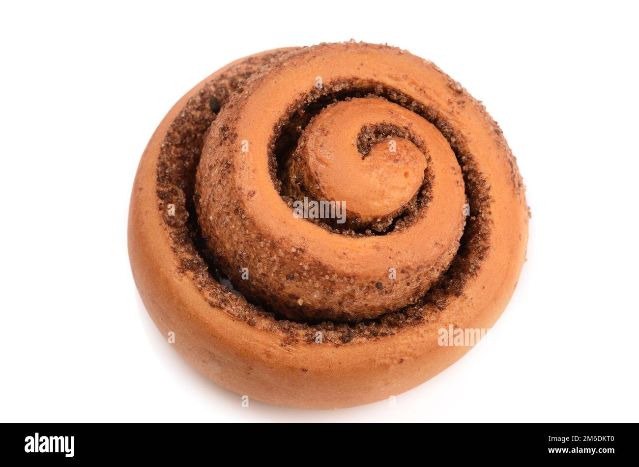 Homemade fresh cinnamon roll isolated on white Stock Photo - Alamy
