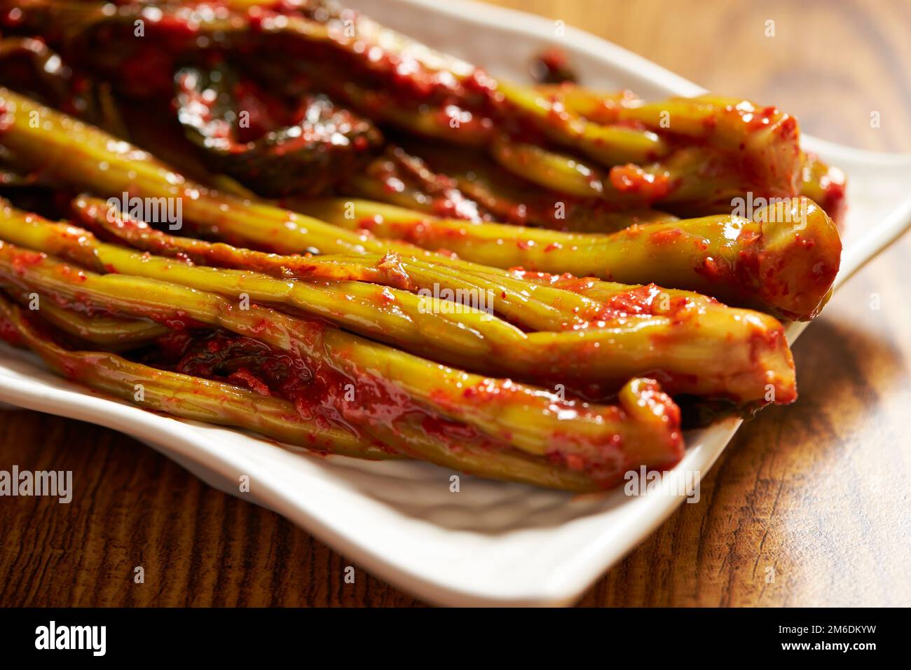 Leaf Mustard Kimchi , pickled mustard leaves and stems Stock Photo Alamy
