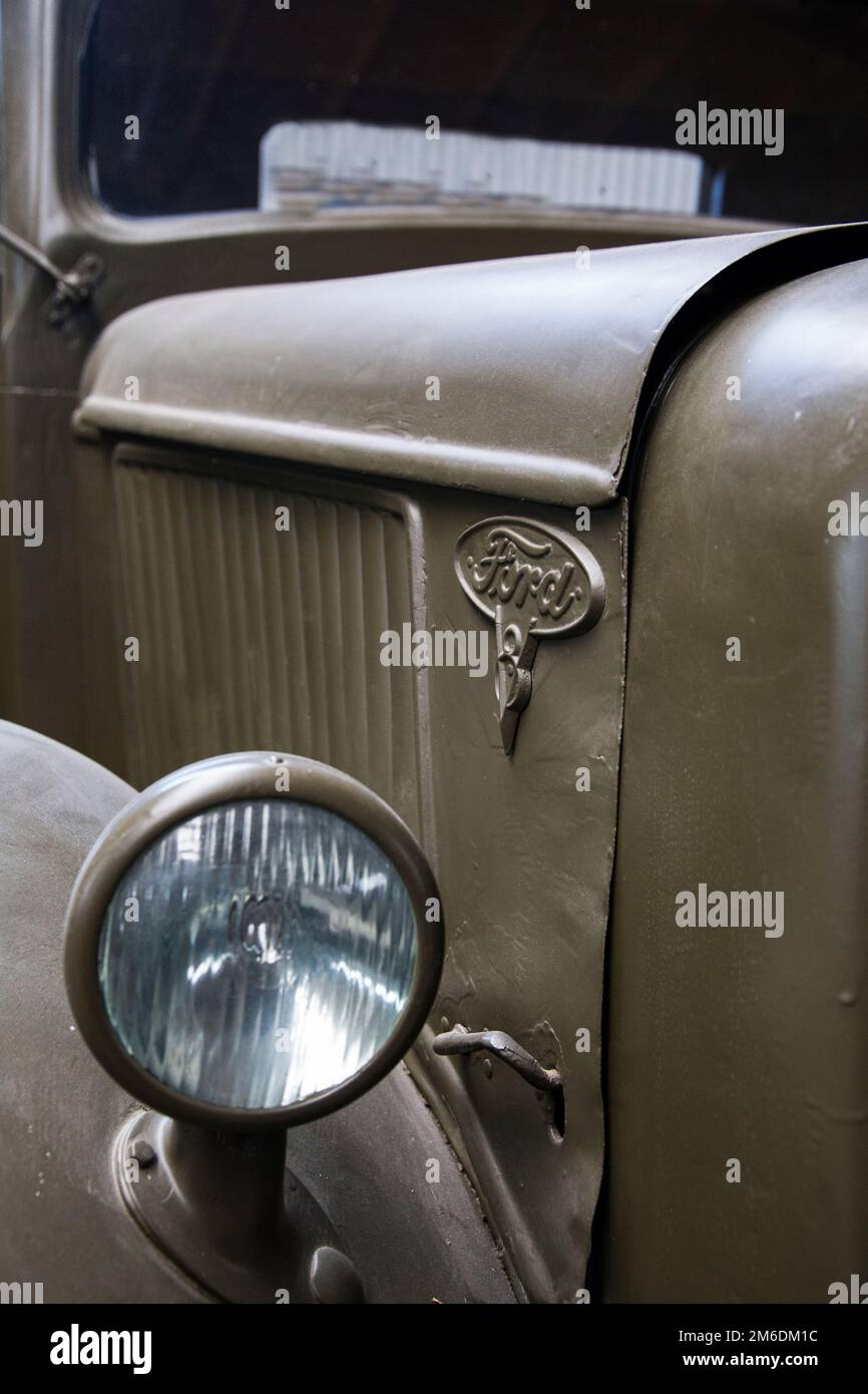The old army vehicle Stock Photo Alamy