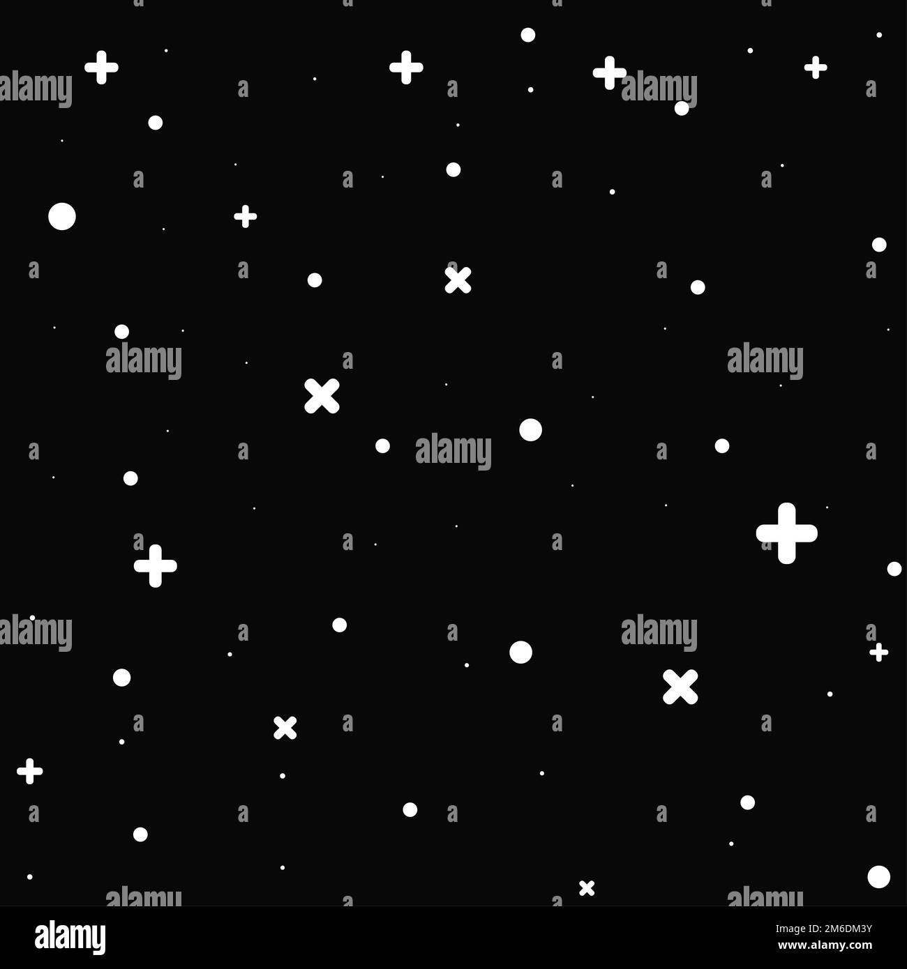 Vector illustration for simple black sky stars galaxy shine Stock Photo