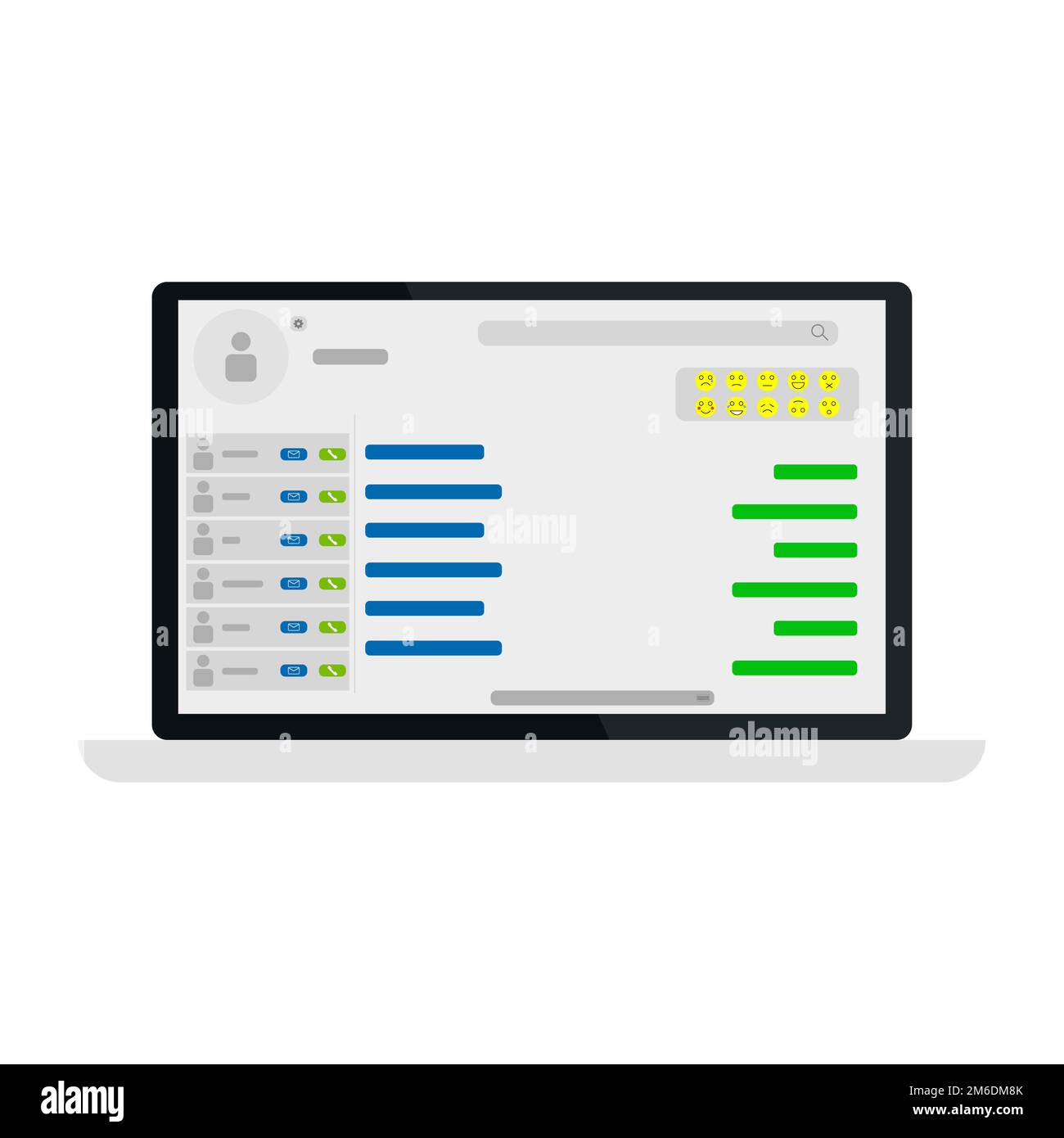 Social profile design hi-res stock photography and images - Alamy