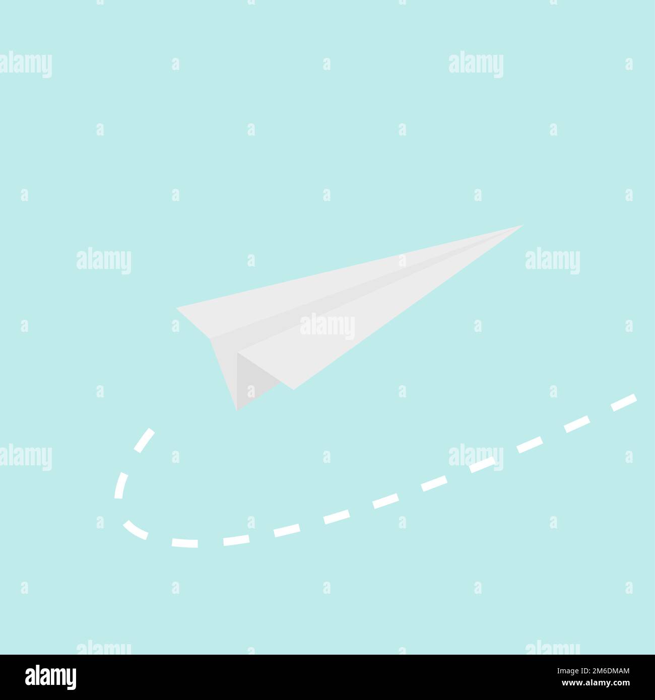 Vector illustration for paper airplane with blue background Stock Photo ...