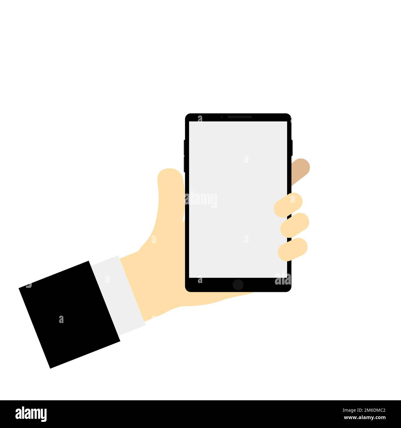 Cartoon smartphone hand hold mobile hi-res stock photography and images -  Alamy