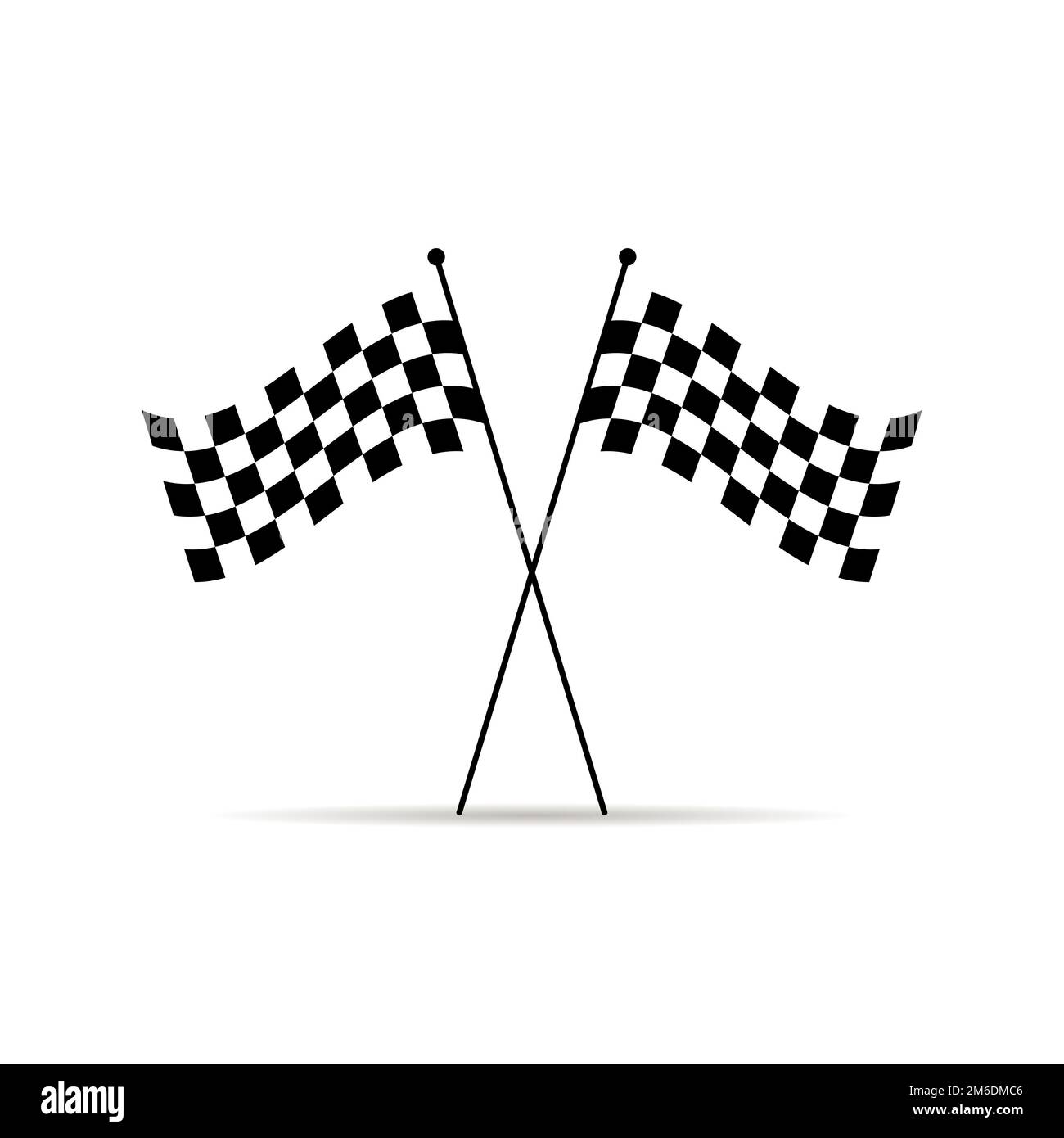 Vector illustration finish flags. Symbol of race. Sign of flag. Race competition. Flar design. EPS 10. Stock Photo