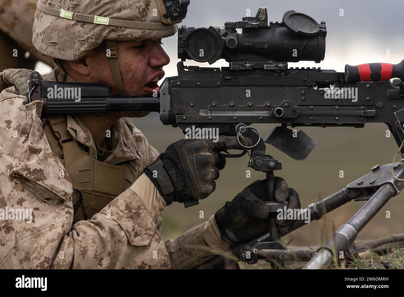 U.S. Marine Corps Pfc. Shane McNally, a machine gunner with 1st ...