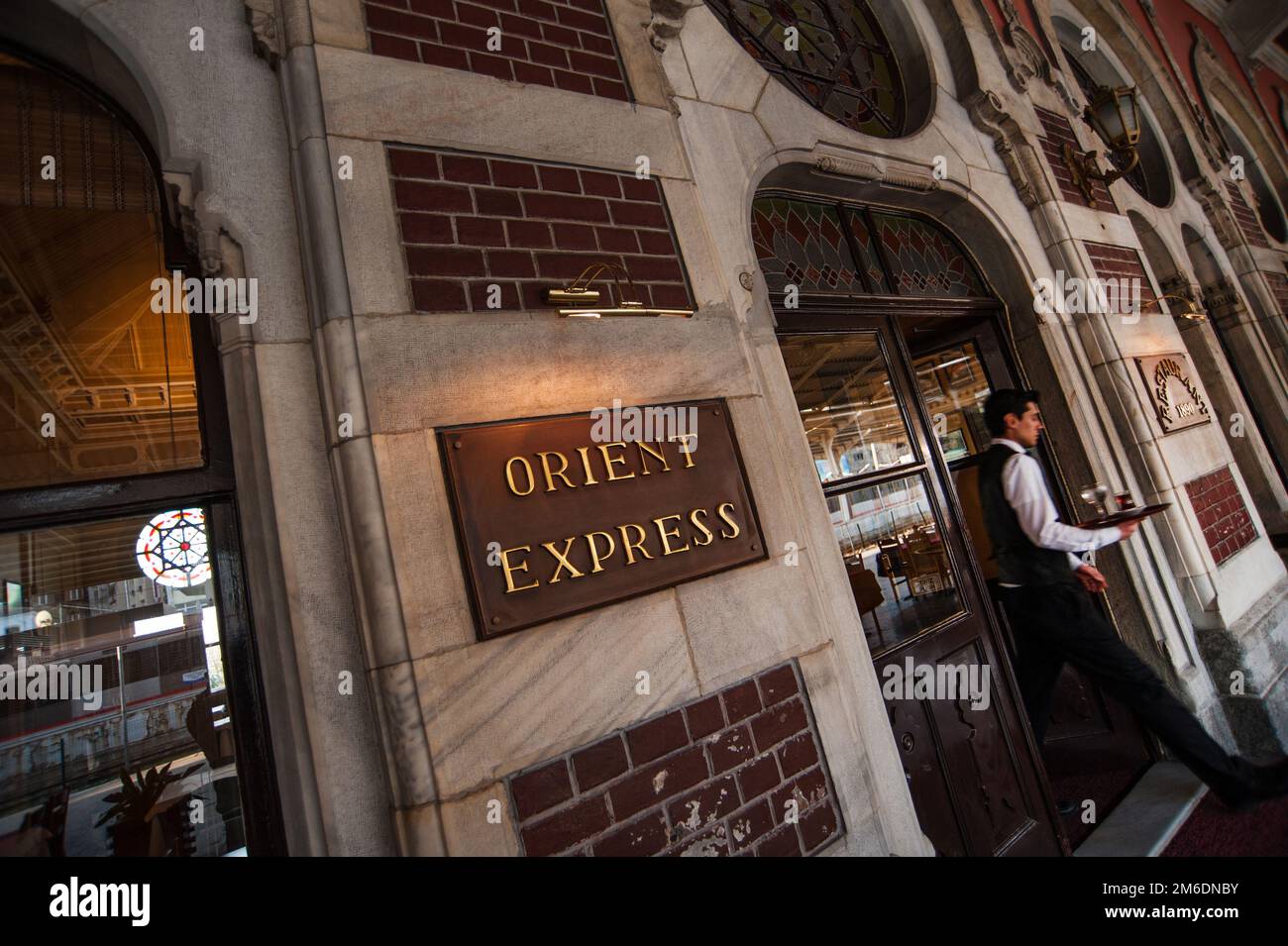 The Orient Express Restaurant Sirkeci Gar, Train Station, Istanbul,Turkey Stock Photo